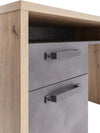 Scrivania da ufficio porta PC stile Industrial con 1 anta e 1 cassetto color rovere e nero 110 cm Casa e cucina/Arredamento/Studio/Scrivanie e postazioni di lavoro/Postazioni di lavoro per computer Decor Space - Altamura, Commerciovirtuoso.it