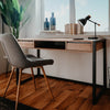Scrivania Denver 30 L120xP60XH75 quercia antracite