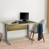 Scrivania da ufficio professionale altezza regolabile Rovere Bordeaux Made in Italy