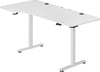 Scrivania-Elettrica-Regolabile-Altezza-160x75x72-117cm-Bianco-Console-di-Comando