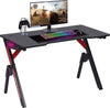Scrivania-Gaming-Porta-Pc-Computer-con-Luci-LED-RGB-e-Tappetino-Mouse-Pad-80x30