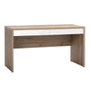Scrivania con 2 cassetti Rovere e Bianco laccato da ufficio 140 cm Made in Italy