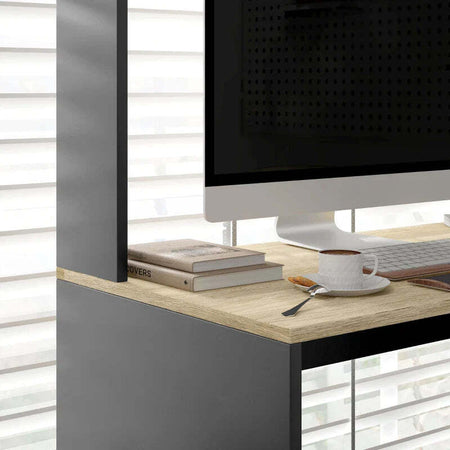 Scrivania-Moderna-con-Ripiani-e-Supporto-per-CPU-in-Legno,-114x45x138cm,-Grigio-e-Legno-Naturale-CK1920-081V00GYCK1