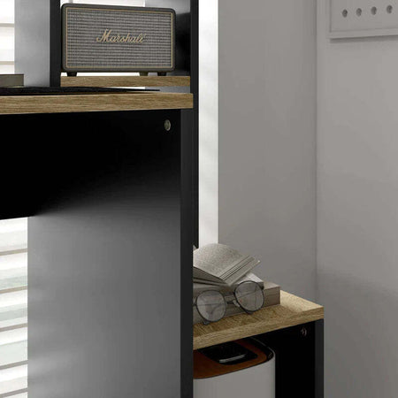 Scrivania-Moderna-con-Ripiani-e-Supporto-per-CPU-in-Legno,-114x45x138cm,-Grigio-e-Legno-Naturale-CK1920-081V00GYCK1