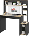Scrivania-Moderna-con-Ripiani-e-Supporto-per-CPU-in-Legno,-114x45x138cm,-Grigio-e-Legno-Naturale-CK1920-081V00GYCK1