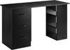Scrivania-Moderna-in-Legno-con-3-Cassetti-e-3-Ripiani-per-Camera-e-Ufficio,-120x49x72cm,-Nero-XS2836-068V01BKXS2
