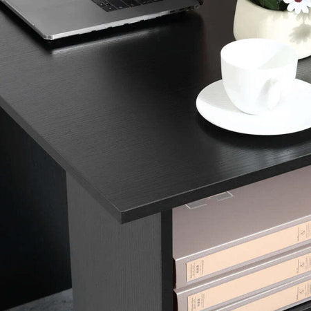 Scrivania-Moderna-in-Legno-con-3-Cassetti-e-3-Ripiani-per-Camera-e-Ufficio,-120x49x72cm,-Nero-XS2836-068V01BKXS2