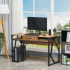 Scrivania-Moderna-in-Metallo-e-MDF-Stile-Industriale,-Mensole-e-Cassetto-per-Casa-e-Ufficio,-120x60x76cm-Nero-Marrone-XV2836-376XV2
