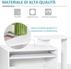 Scrivania-Moderna-per-PC-con-Mensola-Porta-Tastiera,-Ripiano-e-Cassetto-in-Tessuto,-in-Legno,-100x40x86.6cm,-Bianco-QE2836-263QE2
