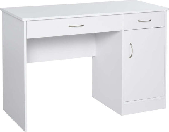 Scrivania-Moderna-per-PC-e-Computer-con-2-Cassetti-e-1-Armadietto,-Scrivania-con-Libreria-Salvaspazio-per-Ufficio-o-Camera-in-Legno,-Bianco-ZH3836-267WT