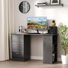 Scrivania-PC-con-3-Ripiani-e-3-Cassetti-per-Camera-e-Ufficio,-in-Legno-MDF,-120x49x72-cm,-Nera-XA7836-068BKXA7