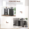 Scrivania-PC-con-3-Ripiani-e-3-Cassetti-per-Camera-e-Ufficio,-in-Legno-MDF,-120x49x72-cm,-Nera-XA7836-068BKXA7