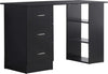 Scrivania-PC-con-3-Ripiani-e-3-Cassetti-per-Camera-e-Ufficio,-in-Legno-MDF,-120x49x72-cm,-Nera-XA7836-068BKXA7
