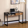 Scrivania-per-Camera-e-Ufficio-con-Cassetto-Stile-Industriale,-110x50x76cm,-Noce-e-Nero-QW1836-507QW1
