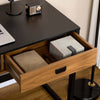 Scrivania-per-Camera-e-Ufficio-con-Cassetto-Stile-Industriale,-110x50x76cm,-Noce-e-Nero-QW1836-507QW1