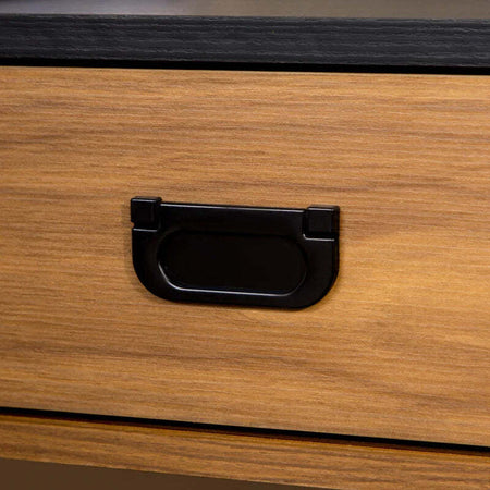 Scrivania-per-Camera-e-Ufficio-con-Cassetto-Stile-Industriale,-110x50x76cm,-Noce-e-Nero-QW1836-507QW1