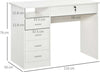 Scrivania-per-Camera-o-Ufficio-in-Legno-con-2-Cassetti-e-2-Chiavi,-110x50x76cm---Bianco-ZD8836-465WTZD8