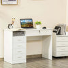 Scrivania-per-Camera-o-Ufficio-in-Legno-con-2-Cassetti-e-2-Chiavi,-110x50x76cm---Bianco-ZD8836-465WTZD8