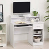 Scrivania-per-Computer-Compatta,-Scrivania-PC-Fisso-in-Legno-Bianco-con-Ripiano-Tastiera-Estraibile-e-Mensole-104x48x95.5cm-XN5836-262WTXN5