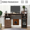 Scrivania-per-Computer-Moderna-Porta-PC-in-Legno-con-Cassetti,-Scrivania-Salvaspazio-Con-Libreria,-Mensola-Estraibile-e-Porta-Tastiera,-120x55x85cm,-Marrone-ZA6920-011V01ZA6