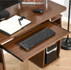 Scrivania-per-Computer-Moderna-Porta-PC-in-Legno-con-Cassetti,-Scrivania-Salvaspazio-Con-Libreria,-Mensola-Estraibile-e-Porta-Tastiera,-120x55x85cm,-Marrone-ZA6920-011V01ZA6