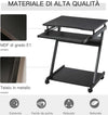 Scrivania-per-Computer-Porta-PC-Classico-e-Salvaspazio,-Scrivania-per-cameretta-con-Piano-Tastiera-a-Scomparsa,-4-Ruote-e-Ripiano-Inferiore-Nero-60x48x73cm-QS2836-293BKQS2
