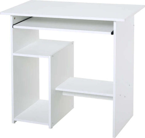 Scrivania-per-Computer-Porta-PC-Moderna-Salvaspazio,-Scrivania-da-Uffcio-con-Ripiano-per-CPU-e-Mensola-Tastiera-Estraibile-in-Legno,-80x45x75cm,-Bianco-QU6836-092WTQU6