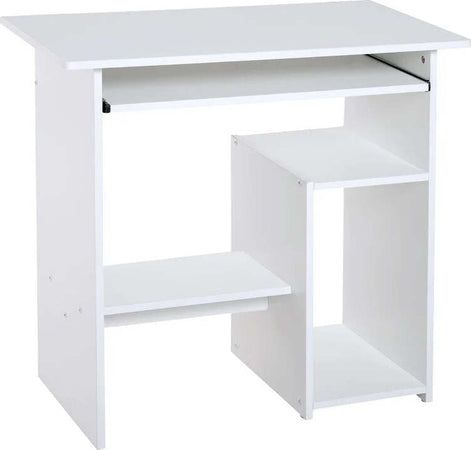 Scrivania-per-Computer-Porta-PC-Moderna-Salvaspazio,-Scrivania-da-Uffcio-con-Ripiano-per-CPU-e-Mensola-Tastiera-Estraibile-in-Legno,-80x45x75cm,-Bianco-QU6836-092WTQU6