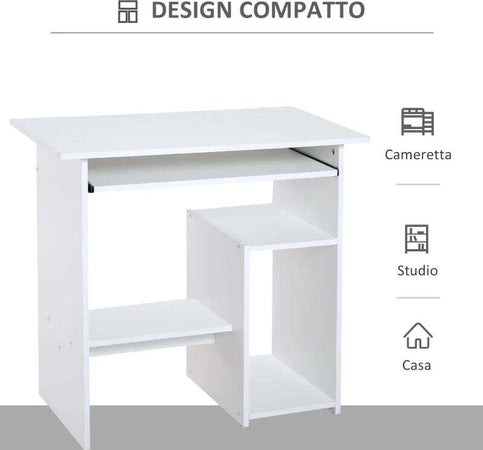 Scrivania-per-Computer-Porta-PC-Moderna-Salvaspazio,-Scrivania-da-Uffcio-con-Ripiano-per-CPU-e-Mensola-Tastiera-Estraibile-in-Legno,-80x45x75cm,-Bianco-QU6836-092WTQU6
