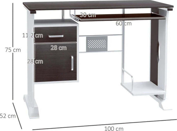 Scrivania-per-Computer-Porta-PC,-Scrivania-per-Cameretta-e-Ufficio-con-Cassetto-Legno-100x52x75-cm-CQ4920-019CQ4