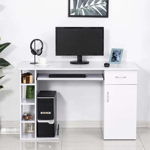 Scrivania-per-PC-Ergonomica-con-Mensole,-Armadietto,-Cassetto-e-Piano-Tastiera-Estraibile,-Bianca,-120x60x74cm-ZQ1920-012V01WTZQ1