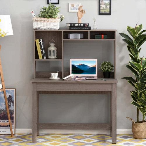 Scrivania-Scaffale-con-Libreria-Sopra-in-Legno-per-Camera,-Cameretta-o-Ufficio,-Salvaspazio-105x50x137.5cm-CG5836-321BNCG5