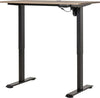 Scrivania-Sollevabile-a-4-Altezze-con-Design-Anticollisione,-Scrivania-Porta-PC-con-Regolazione-Elettrica,-Metallo-Nero-Legno-Teak-XC1920-072V90BKXC1
