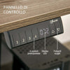 Scrivania-Sollevabile-a-4-Altezze-con-Design-Anticollisione,-Scrivania-Porta-PC-con-Regolazione-Elettrica,-Metallo-Nero-Legno-Teak-XC1920-072V90BKXC1