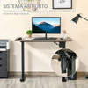 Scrivania-Sollevabile-a-4-Altezze-con-Design-Anticollisione,-Scrivania-Porta-PC-con-Regolazione-Elettrica,-Metallo-Nero-Legno-Teak-XC1920-072V90BKXC1
