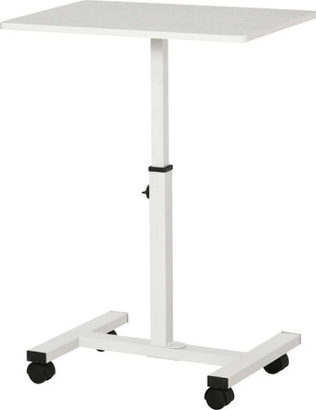 Scrivania-Tavolino-Porta-PC-con-Altezza-Regolabile-e-Ruote,-60x40x52.5-84cm,-Bianco-QP9838-136WTQP9