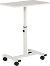 Scrivania-Tavolino-Porta-PC-con-Altezza-Regolabile-e-Ruote,-60x40x52.5-84cm,-Bianco-QP9838-136WTQP9