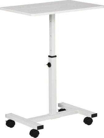 Scrivania-Tavolino-Porta-PC-con-Altezza-Regolabile-e-Ruote,-60x40x52.5-84cm,-Bianco-QP9838-136WTQP9