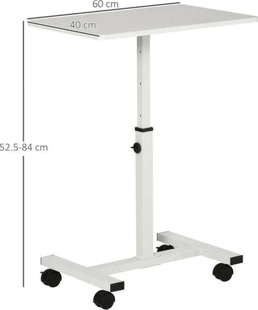 Scrivania-Tavolino-Porta-PC-con-Altezza-Regolabile-e-Ruote,-60x40x52.5-84cm,-Bianco-QP9838-136WTQP9