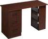 Scrivania-Ufficio-con-Cassetti-e-3-Ripiani-Reversibili-in-Legno,-120x49x72cm,-Noce-NW9836-068V01NW9