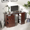 Scrivania-Ufficio-con-Cassetti-e-3-Ripiani-Reversibili-in-Legno,-120x49x72cm,-Noce-NW9836-068V01NW9
