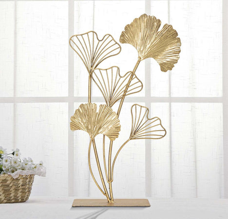 Scultura Leaf Cm 26X11,5X44,5 Casa e cucina/Decorazioni per interni/Arte/Sculture/Statue Led Mall Home - Napoli, Commerciovirtuoso.it