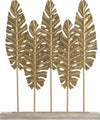 Scultura Long Leaf Cm 47X10X57,5 Casa e cucina/Decorazioni per interni/Arte/Sculture/Statue Led Mall Home - Napoli, Commerciovirtuoso.it