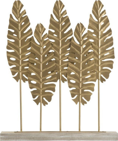 Scultura Long Leaf Cm 47X10X57,5 Casa e cucina/Decorazioni per interni/Arte/Sculture/Statue Led Mall Home - Napoli, Commerciovirtuoso.it