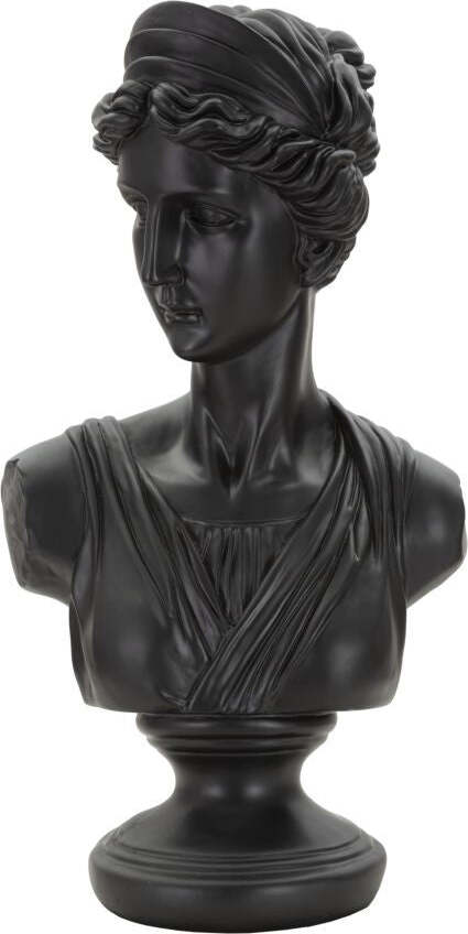 Scultura Roman Woman Black Cm 22X16X41 Casa e cucina/Decorazioni per interni/Arte/Sculture/Statue Led Mall Home - Napoli, Commerciovirtuoso.it