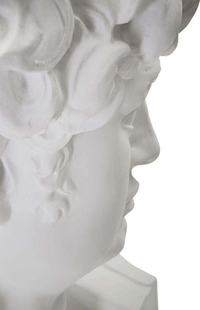 Scultura Testa Antica Bianca Cm 44X35,5X60 Casa e cucina/Decorazioni per interni/Arte/Sculture/Statue Led Mall Home - Napoli, Commerciovirtuoso.it