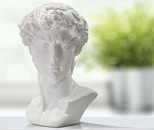 Scultura Testa Antica Bianca Cm 44X35,5X60 Casa e cucina/Decorazioni per interni/Arte/Sculture/Statue Led Mall Home - Napoli, Commerciovirtuoso.it