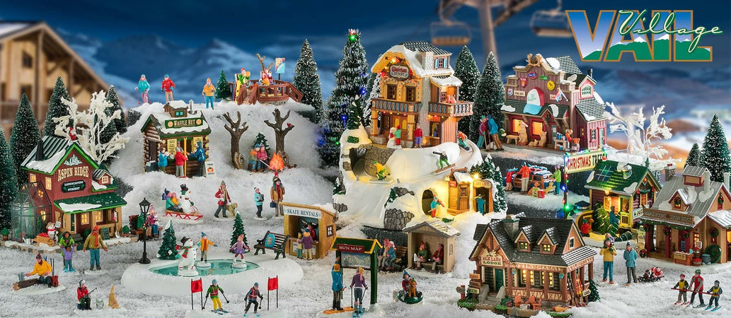 Scuola di Sci, personaggi per villaggio di Natale in poliresina Casa e cucina/Decorazioni per interni/Addobbi e decorazioni per ricorrenze/Decorazioni natalizie/Oggettistica MagiediNatale.it - Altamura, Commerciovirtuoso.it