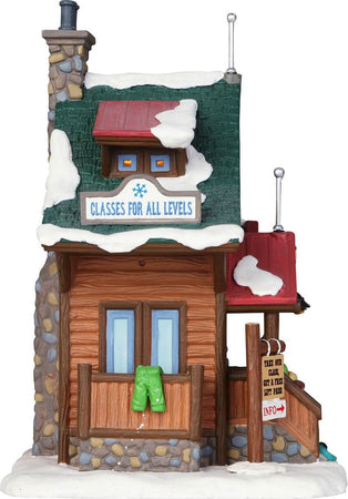 Scuola di sci Sugar Pine‎, edificio luminoso per villaggio di Natale in Porcellana‎ Casa e cucina/Decorazioni per interni/Addobbi e decorazioni per ricorrenze/Decorazioni natalizie/Oggettistica MagiediNatale.it - Altamura, Commerciovirtuoso.it