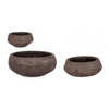 Set 3 PortaVaso Minh Ciotola Terracotta per uso esterno.